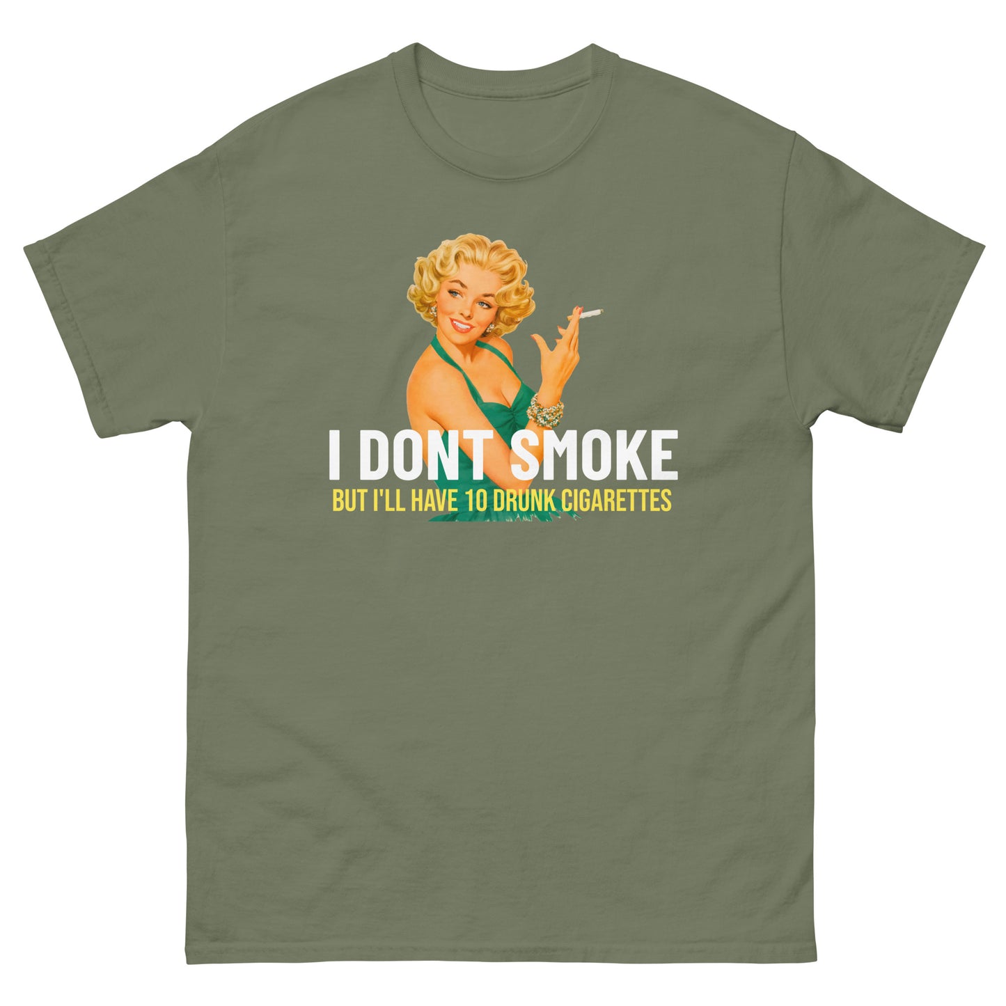 10 drunk cigarettes classic tee