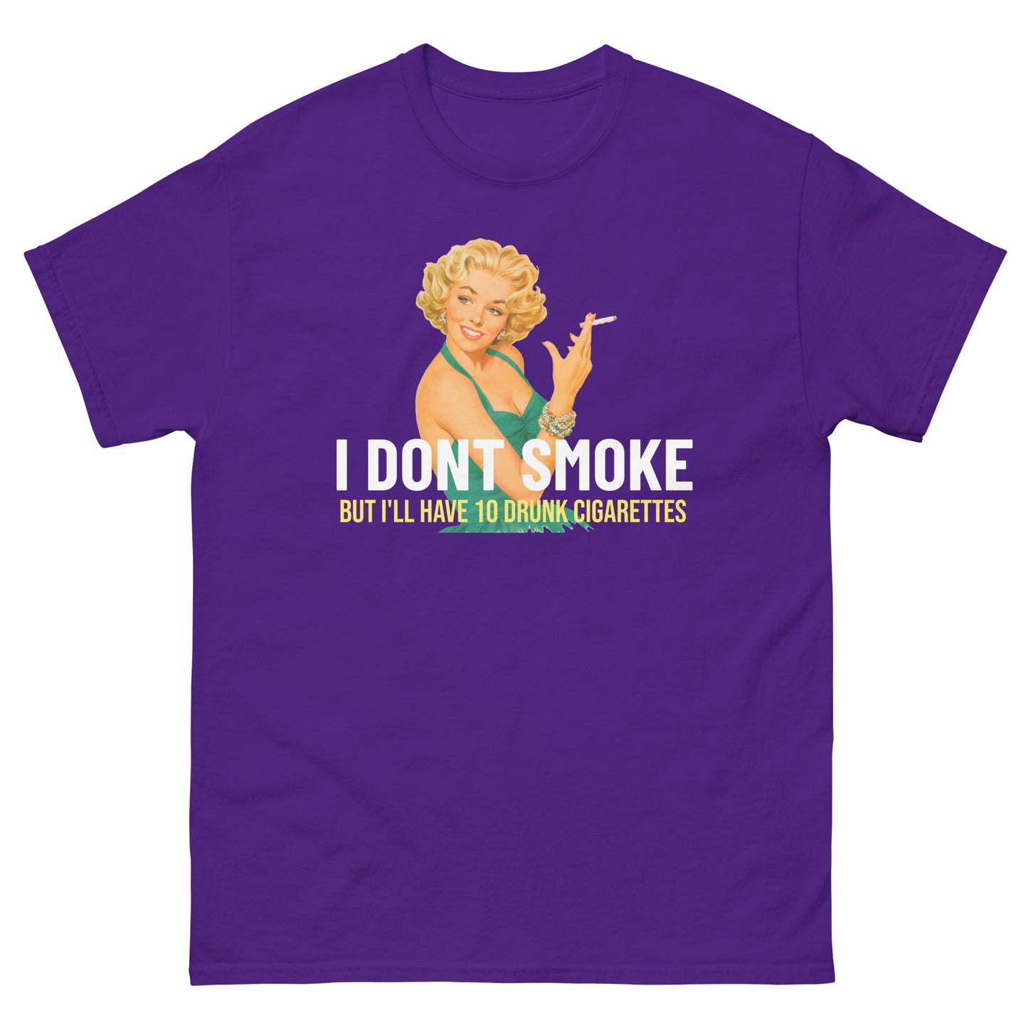 10 drunk cigarettes classic tee